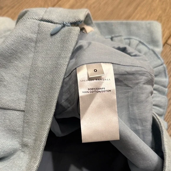 Loeffler Randall denim ruffle pocket miniskirt - Picture 6 of 6